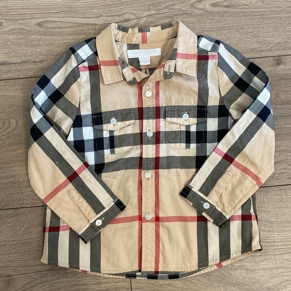 Burberry Children | 18M | Nova Check Plaid Button Down - Picture 1 of 9